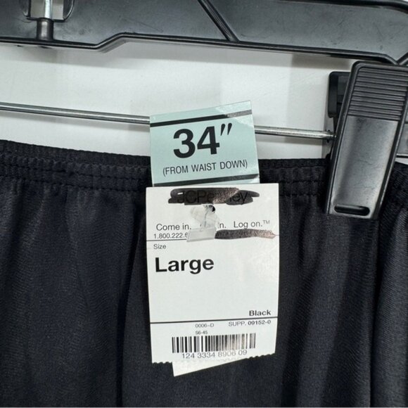 Vintage NWT black lace bottom slip skirt underwear - Picture 5 of 9